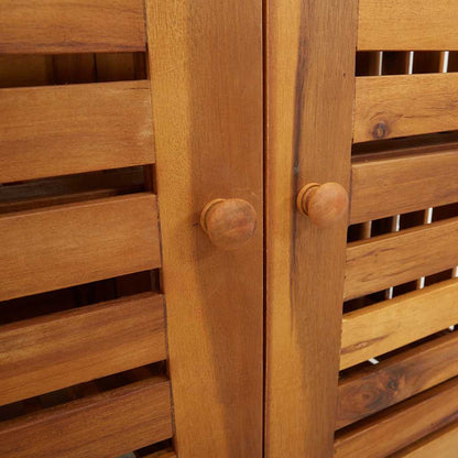 Mobiletto da Giardino con archiviazione Marrone 90 x 40 x 90cm