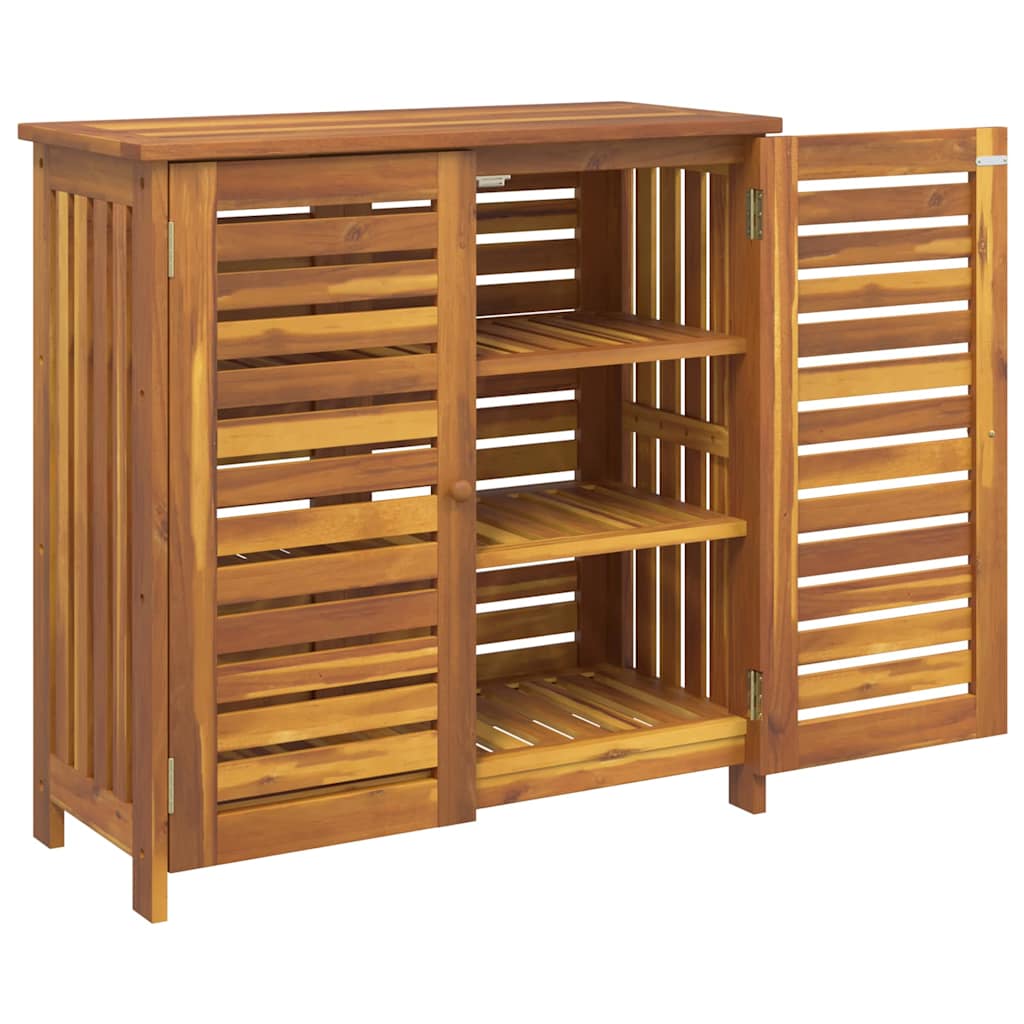 Mobiletto da Giardino con archiviazione Marrone 90 x 40 x 90cm