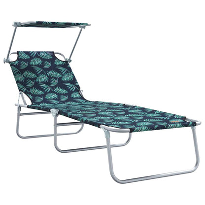 Lettino da sole 2-persona 2 pcs Verde 58 x 188 x 77cm Tessuto