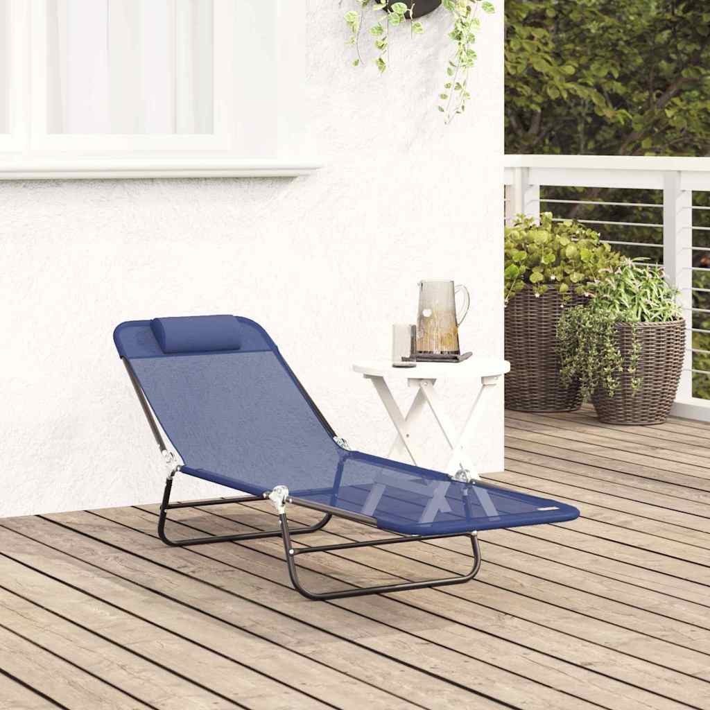 Lettino prendisole pieghevole Navy 182 x 55 x 85.5cm Textilene