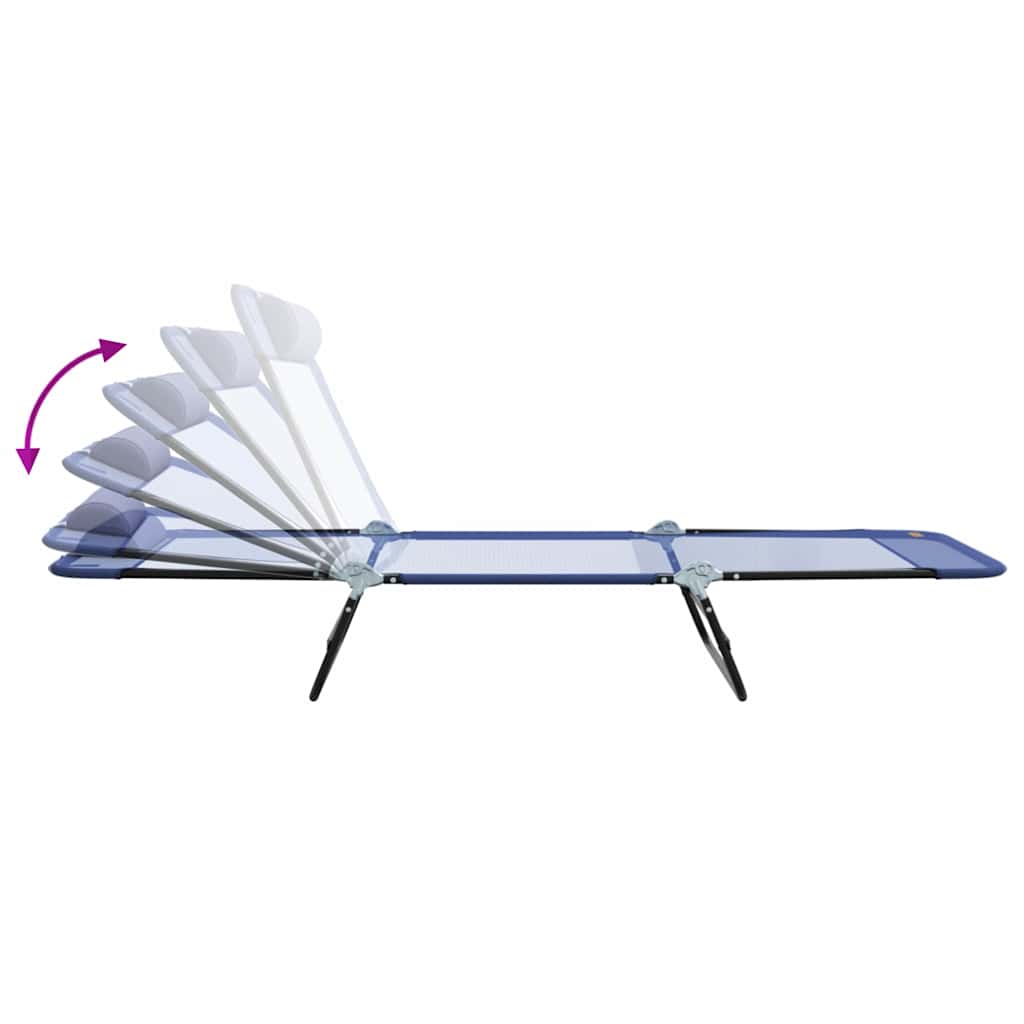 Lettino prendisole pieghevole Navy 182 x 55 x 85.5cm Textilene