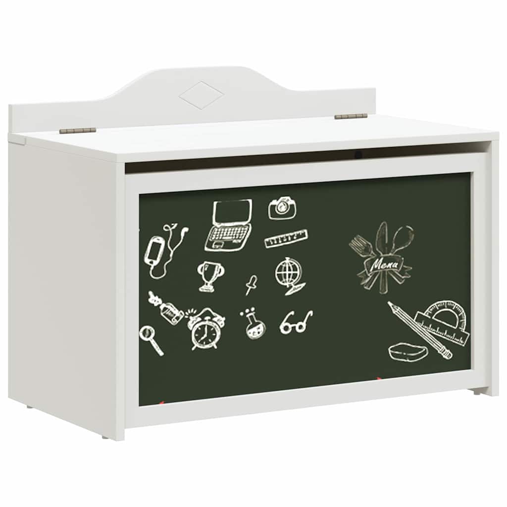 Scatola per Giocattoli Bianco 73 x 33 x 55 cm Legno multistrato