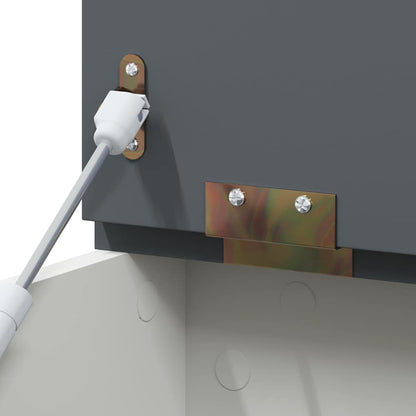 Scatola con Lavagna Grigio e Bianco 73 x 40 x 55 cm