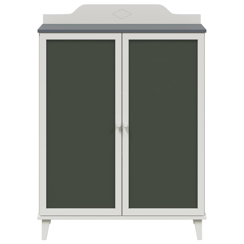 Armadio Lavagna con porta Grigio e bianco Legno multistrato