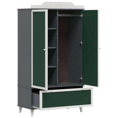 Armadio con Lavagna ROROS Grigio e Bianco 90 x 45 x 165 cm | homemem39