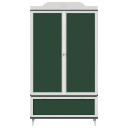 Armadio con Lavagna con porta Grigio e bianco Legno multistrato