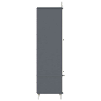 Armadio con Lavagna con porta Grigio e bianco Legno multistrato