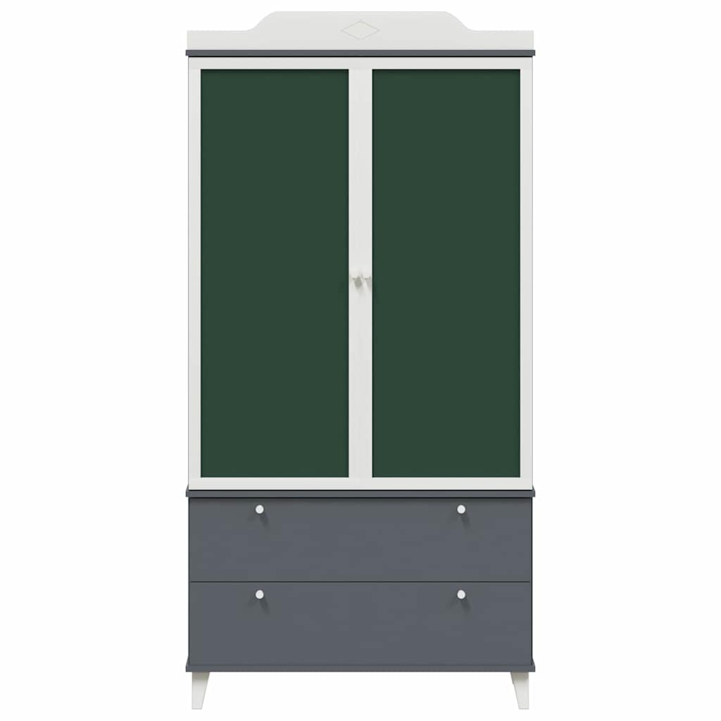 Armadio con Lavagna ROROS Grigio e Bianco 90 x 45 x 180 cm | homemem39