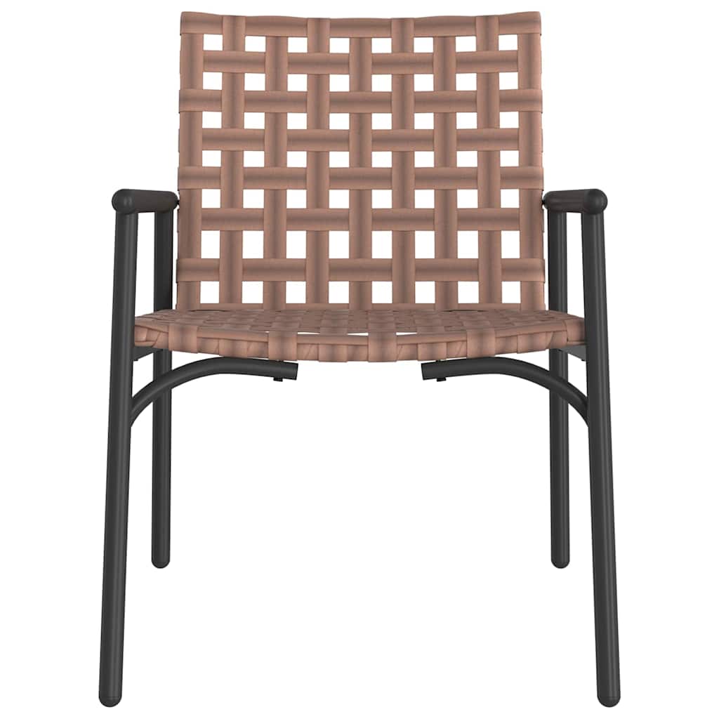 Sedia da Giardino 2 pcs Nero 79 x 56 x 73.5 cm polyrattan