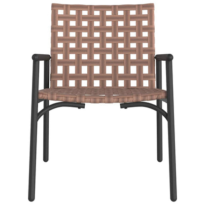 Sedia da Giardino 2 pcs Nero 79 x 56 x 73.5 cm polyrattan