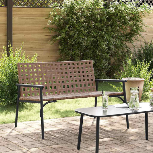 Sedia da Giardino Nero 113 x 79 x 75 cm polyrattan