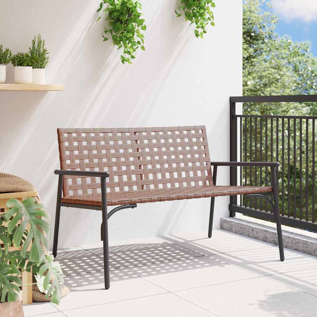 Sedia da Giardino Nero 113 x 79 x 75 cm polyrattan