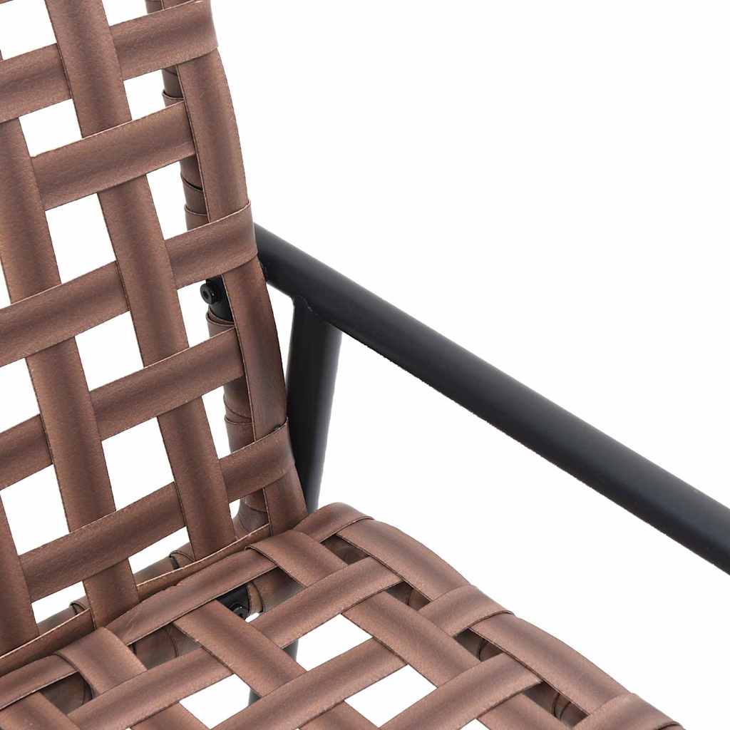 Set da Pranzo per Giardino 4 pcs Marrone polyrattan | homemem39