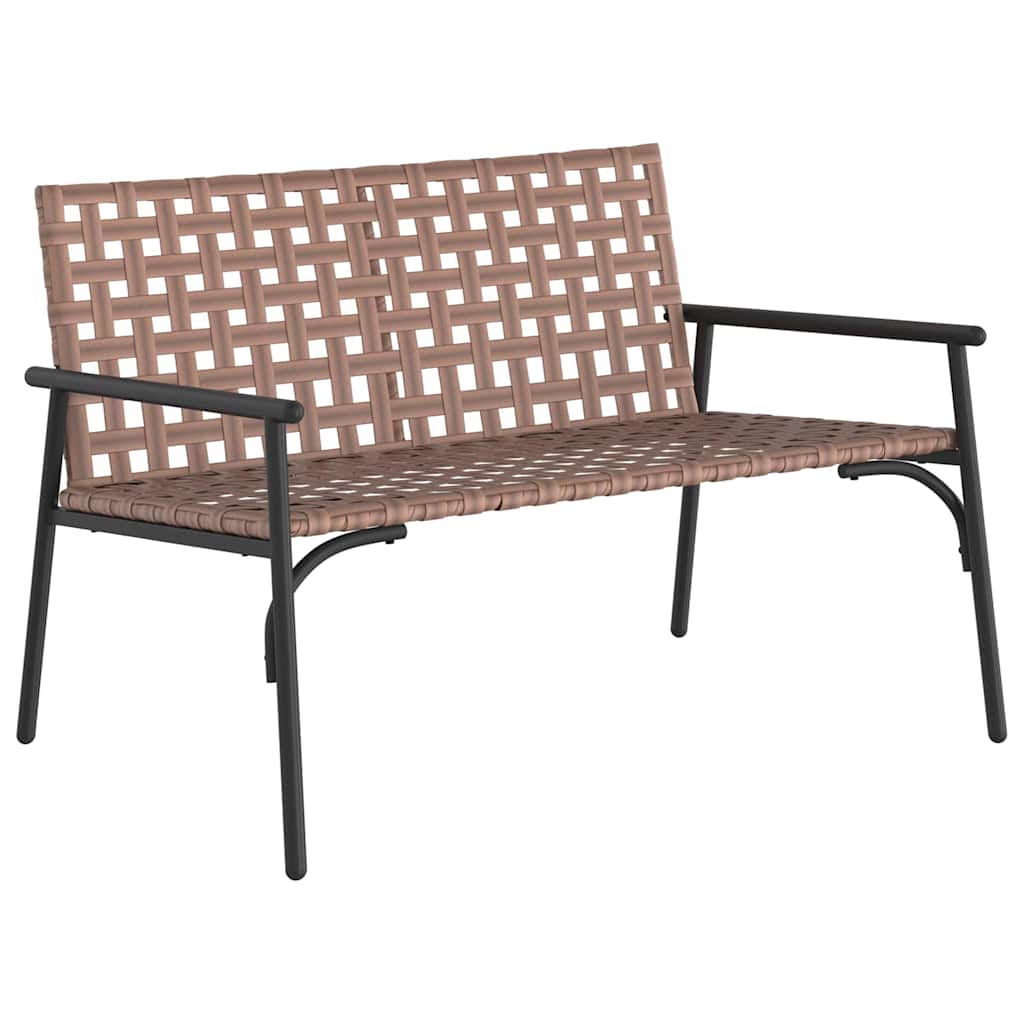 Set da Pranzo per Giardino 4 pcs Marrone polyrattan | homemem39