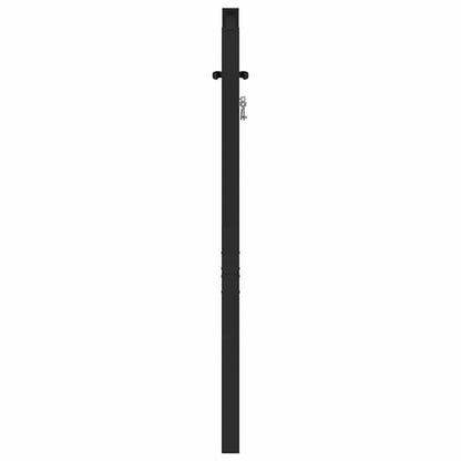 Cancello da Giardino con Serratura Nero 100x100 cm in Alluminio | homemem39