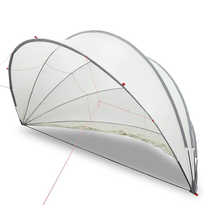 Dome Piscina Grigio e arancione 472 x 460 x 229 cm