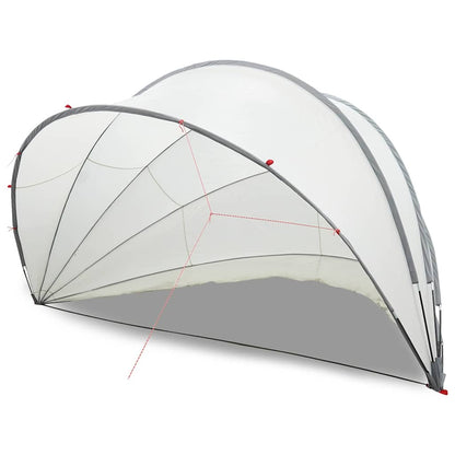 Dome Piscina Grigio e arancione 546 x 516 x 250 cm
