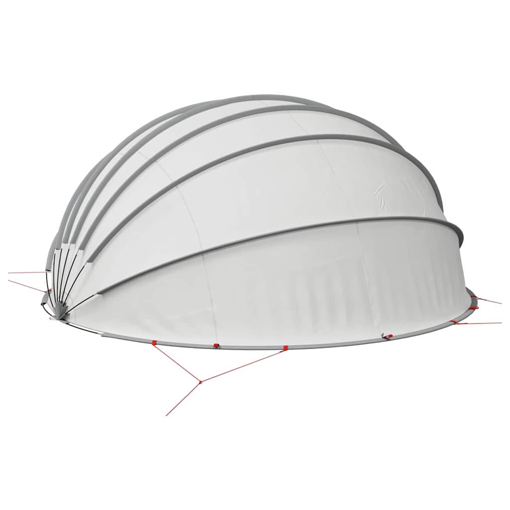 Dome Piscina Grigio e arancione 592 x 590 x 275 cm