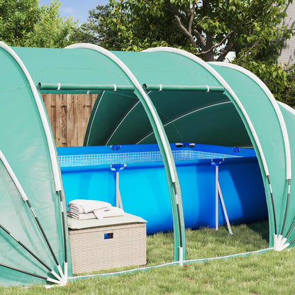 Tenda da piscina a cupola Blu 538 x 440 x 204 cm