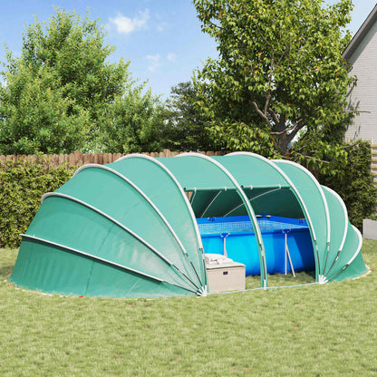 Tenda da piscina a cupola Blu 538 x 440 x 204 cm