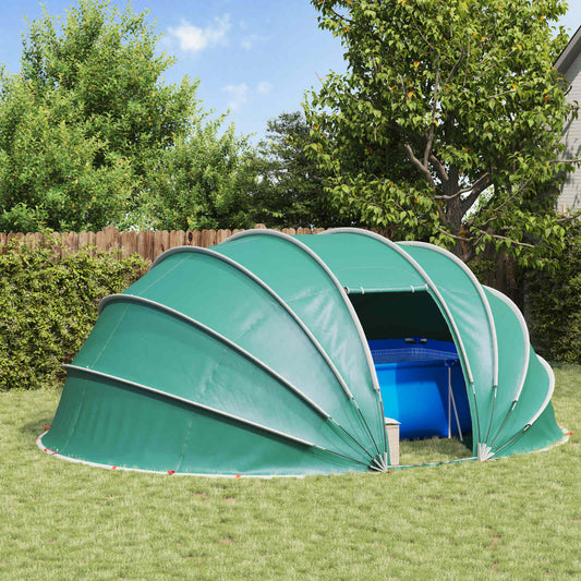 Tenda da piscina a cupola 538 x 440 x 204 cm Verde Mare