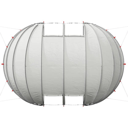 Tenda da piscina a cupola Grigio 640 x 432 x 205 cm | homemem39