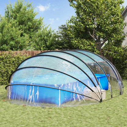 Tenda da piscina a cupola Trasparente 640 x 432 x 205 cm PVC | homemem39