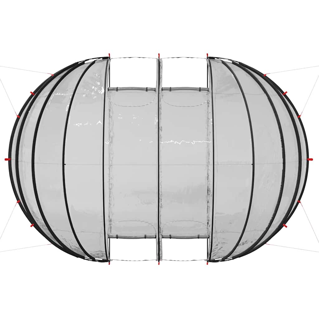 Tenda da piscina a cupola Trasparente 640 x 432 x 205 cm PVC | homemem39