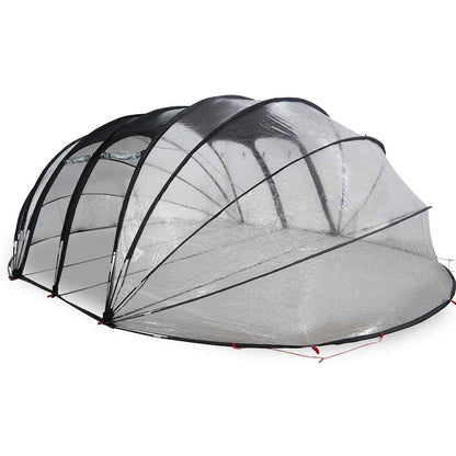 Tenda da piscina a cupola Trasparente 640 x 432 x 205 cm PVC | homemem39