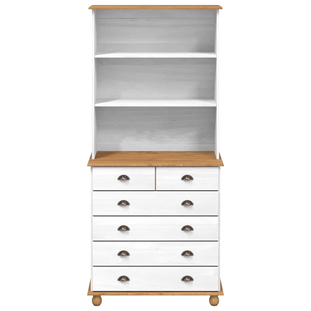 Gabbia ASKIM Bianco 91 x 40 x 200.5 cm Legno massello di pino - homemem39