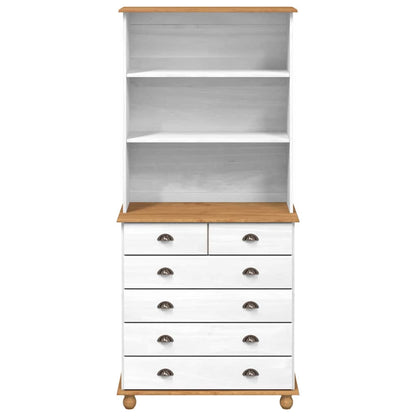 Gabbia ASKIM Bianco 91 x 40 x 200.5 cm Legno massello di pino - homemem39