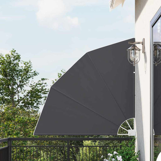 Schermo di Privacy per Balcone Nero 140 x 140 cm Tessuto
