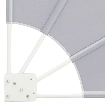 Schermo di Privacy per Balcone 115 x 115 cm Poliestere Grigio | homemem39