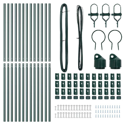 Palo per recinzione interrato 13 pcs Verde