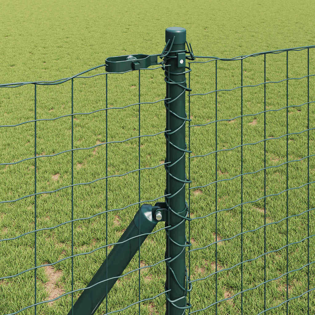 Palo della recinzione 7 pcs Verde Acciaio | homemem39