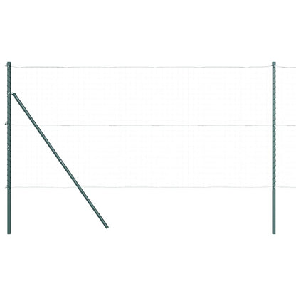 Palo della recinzione 7 pcs Verde Acciaio | homemem39