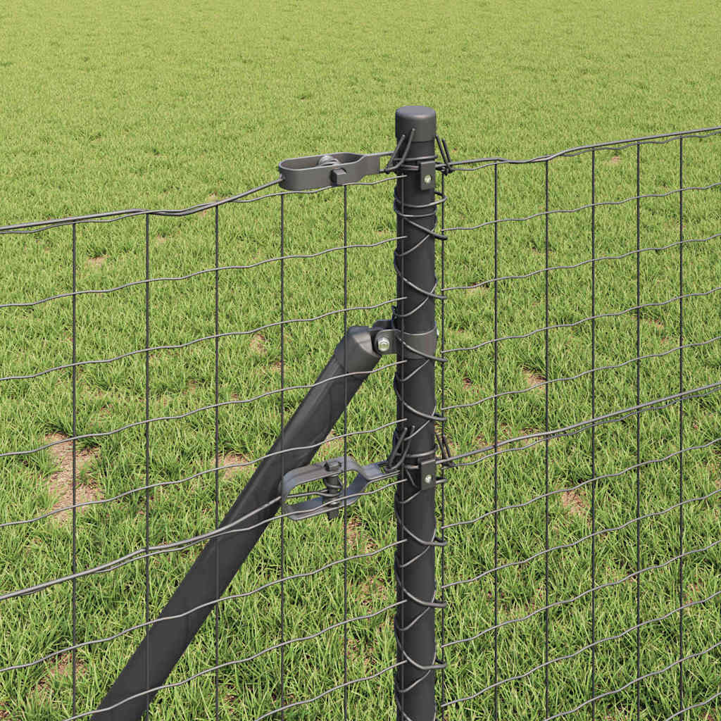 Palo per recinzione interrato 13 pcs Grigio