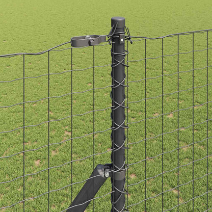 Palo della recinzione 7 pcs Grigio Acciaio | homemem39