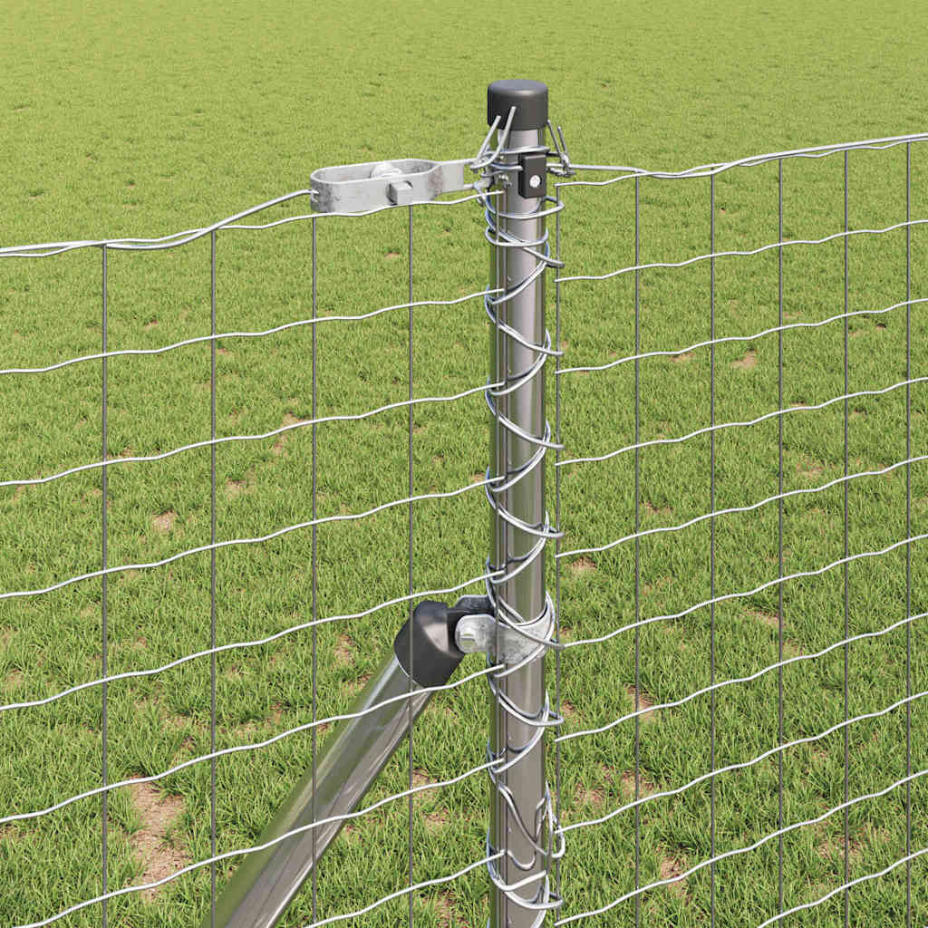 Palo della recinzione 13 pcs Argento Acciaio | homemem39