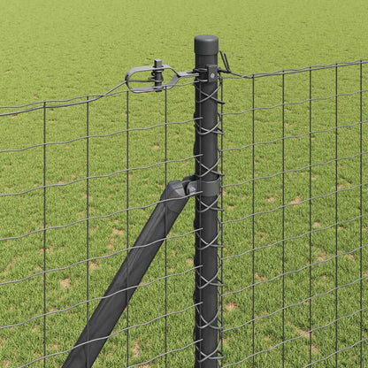 Palo da recinzione con picchetto a terra 13 pz Grigio | homemem39