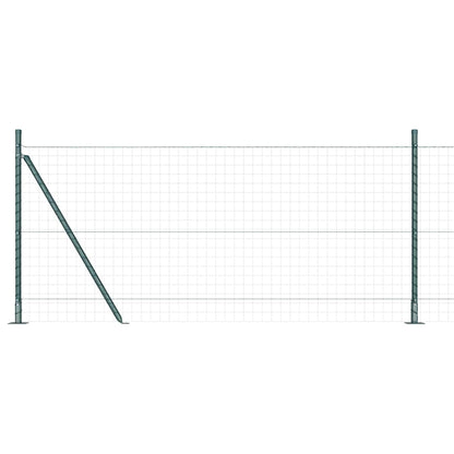 Palo per recinzione con base in cemento 7 pz Verde | homemem39