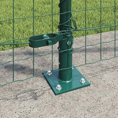 Palo per recinzione con base in cemento 7 pz Verde | homemem39
