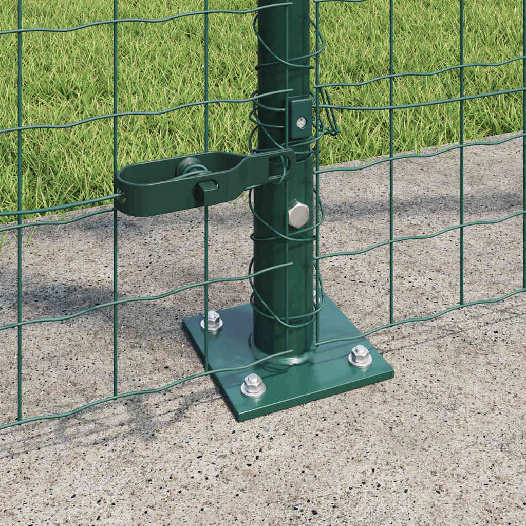 Palo per recinzione con base in cemento 13 pz Verde | homemem39
