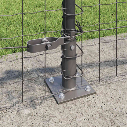 Palo per recinzione con base in cemento 7 pz Grigio | homemem39