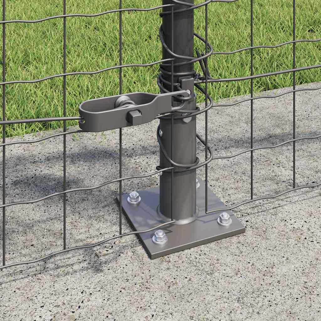 Palo per recinzione con base in cemento 13 pz Grigio | homemem39