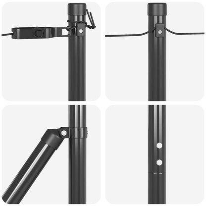 Palo per recinzione con base in cemento 13 pz Grigio | homemem39