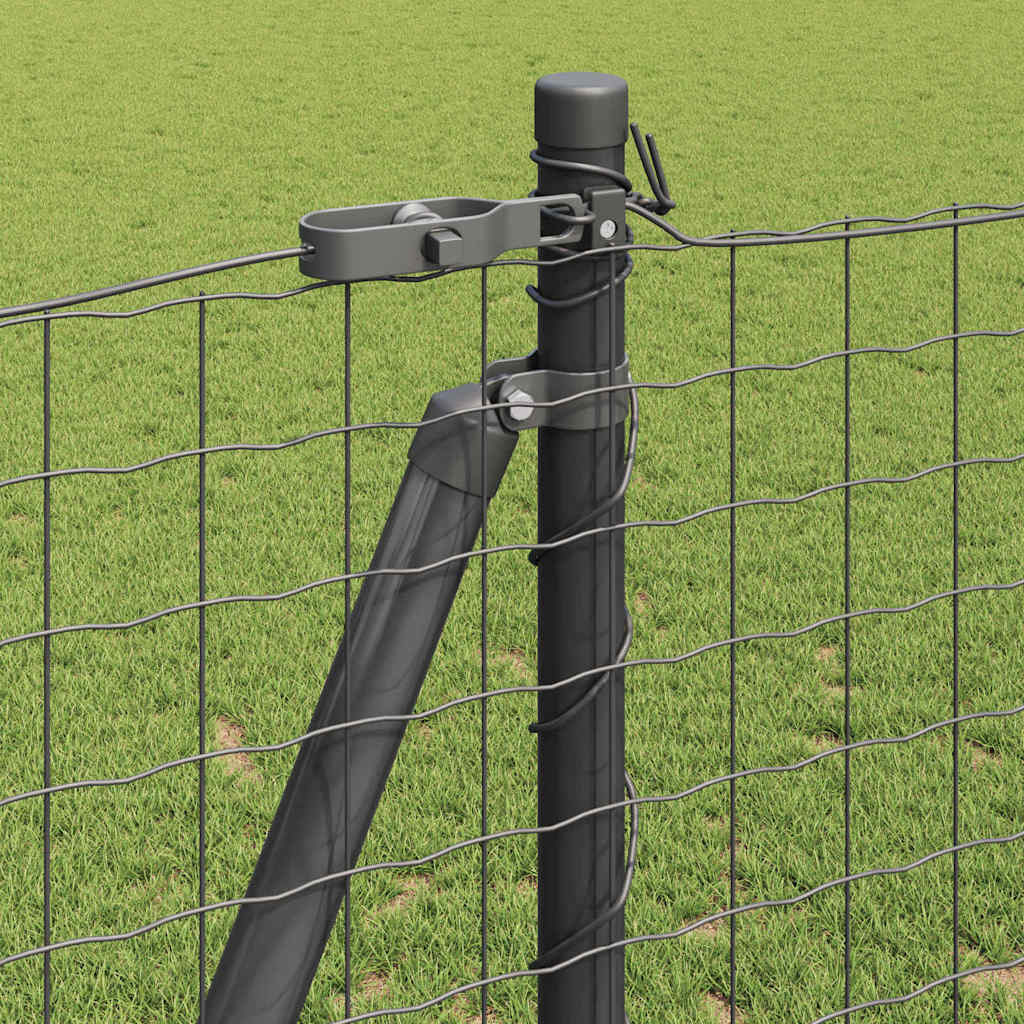 Palo per recinzione con base in cemento 13 pz Grigio | homemem39