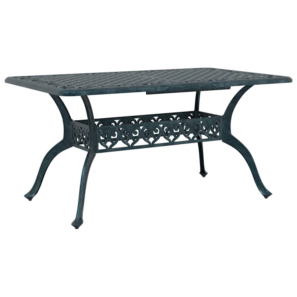 Set da Pranzo per Giardino 5 pcs Verde Alluminio | homemem39