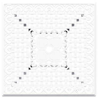 Set di Tavolo da Giardino 3 pcs Bianco Alluminio pressofuso | homemem39
