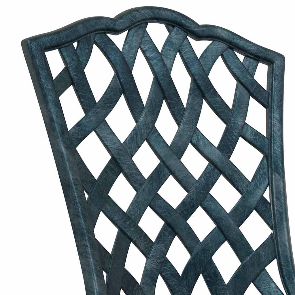 Set di Tavolo da Giardino 3 pz Verde Alluminio pressofuso
